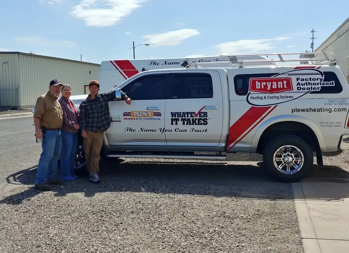 The Plew's Heating & Air Conditioning team